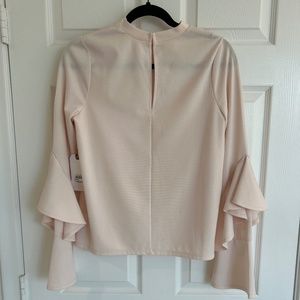 Leith Light Pink Long Sleeve Blouse Size Medium